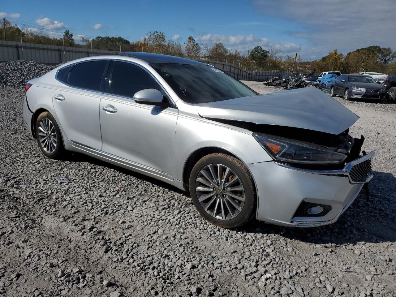 2017 KIA Cadenza VIN KNALC4J19H5060549 Copart auction photo, front end damage thumbnail 4