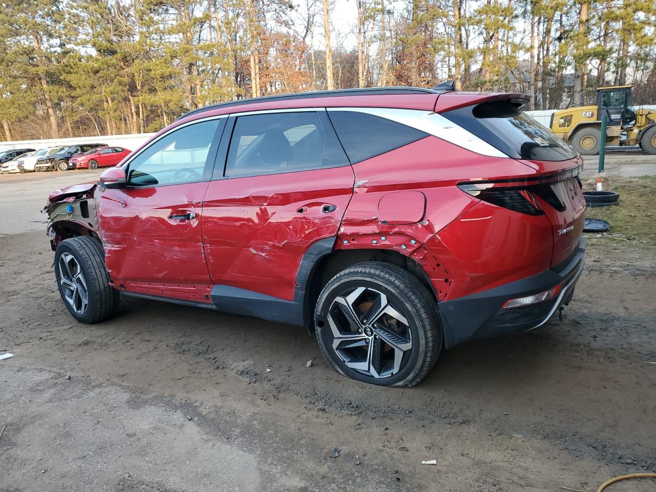 2022 Hyundai Tucson VIN 5NMJECAEXNH051837 Copart auction photo, all over damage thumbnail 2