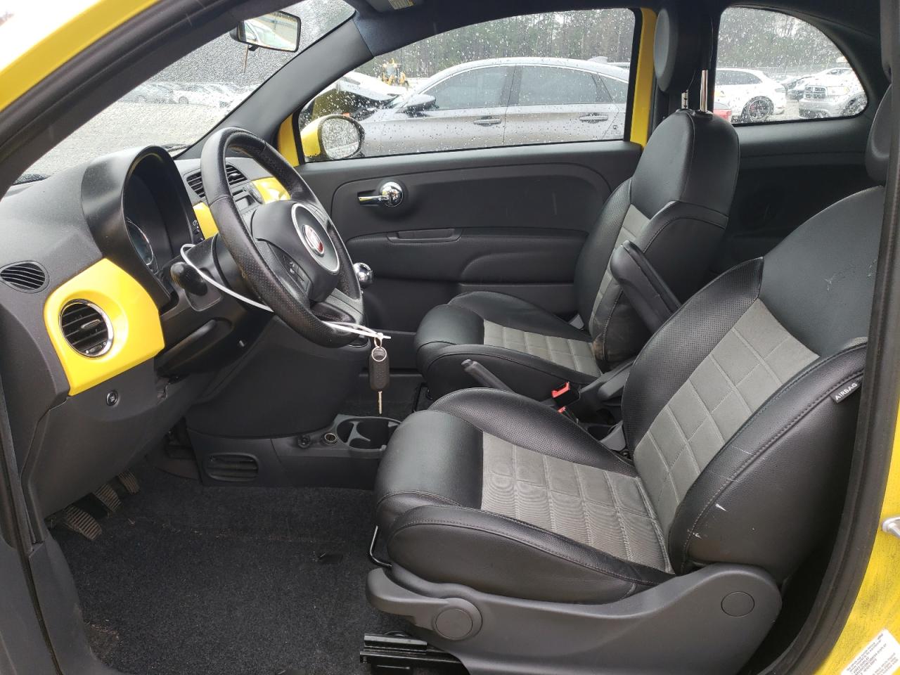 2013 Fiat 500 VIN 3C3CFFBR3DT575328 Copart auction photo, rear end / front end damage thumbnail 7