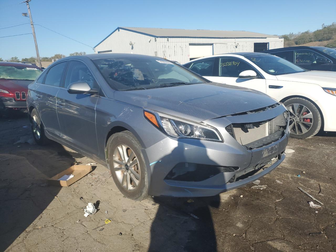 2016 Hyundai Sonata VIN 5NPE24AF9GH362979 Copart auction photo, vandalism / front end damage thumbnail 4