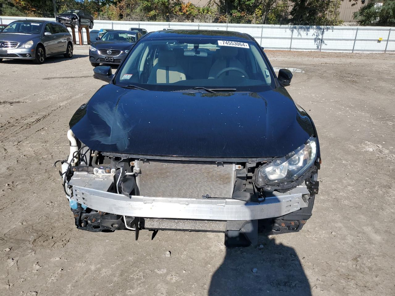 2017 Honda Civic VIN 19XFC2F7XHE223554 Copart auction photo, front end / minor dent/scratches damage thumbnail 5