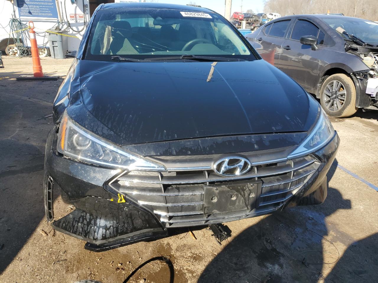 2020 Hyundai Elantra VIN 5NPD84LF8LH539233 Copart auction photo, front end / side damage thumbnail 5
