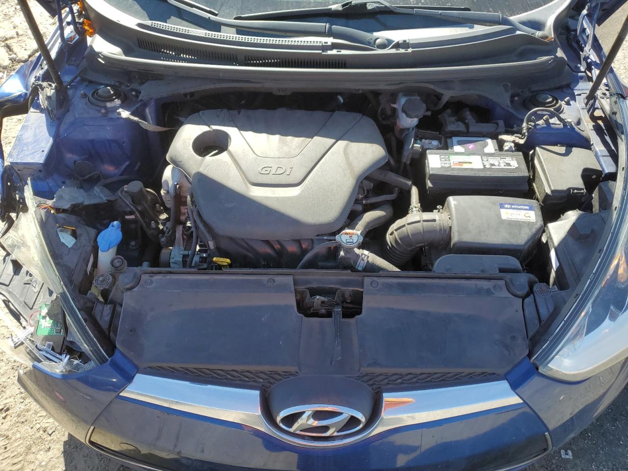 2017 Hyundai Veloster VIN KMHTC6AD5HU319516 Copart auction photo, front end damage thumbnail 11