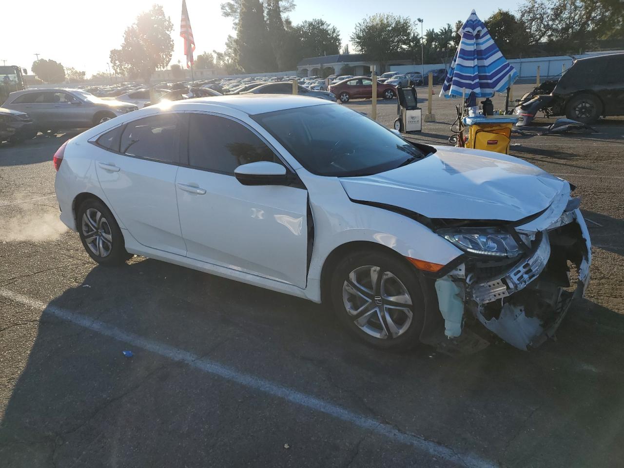 2016 Honda Civic VIN 2HGFC2F5XGH567730 Copart auction photo, front end damage thumbnail 4