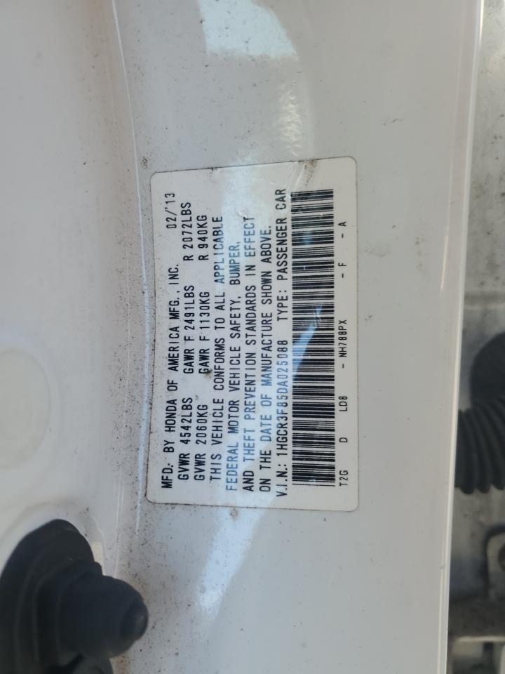 2013 Honda Accord VIN 1HGCR3F85DA025088 Copart auction photo, all over damage thumbnail 13
