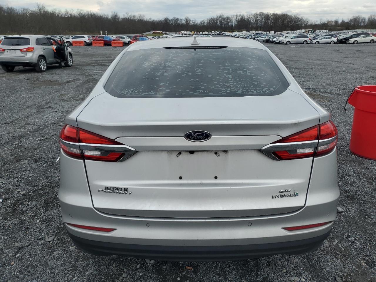 2019 Ford Fusion VIN 3FA6P0LU8KR226770 Copart auction photo, front end / side damage thumbnail 6