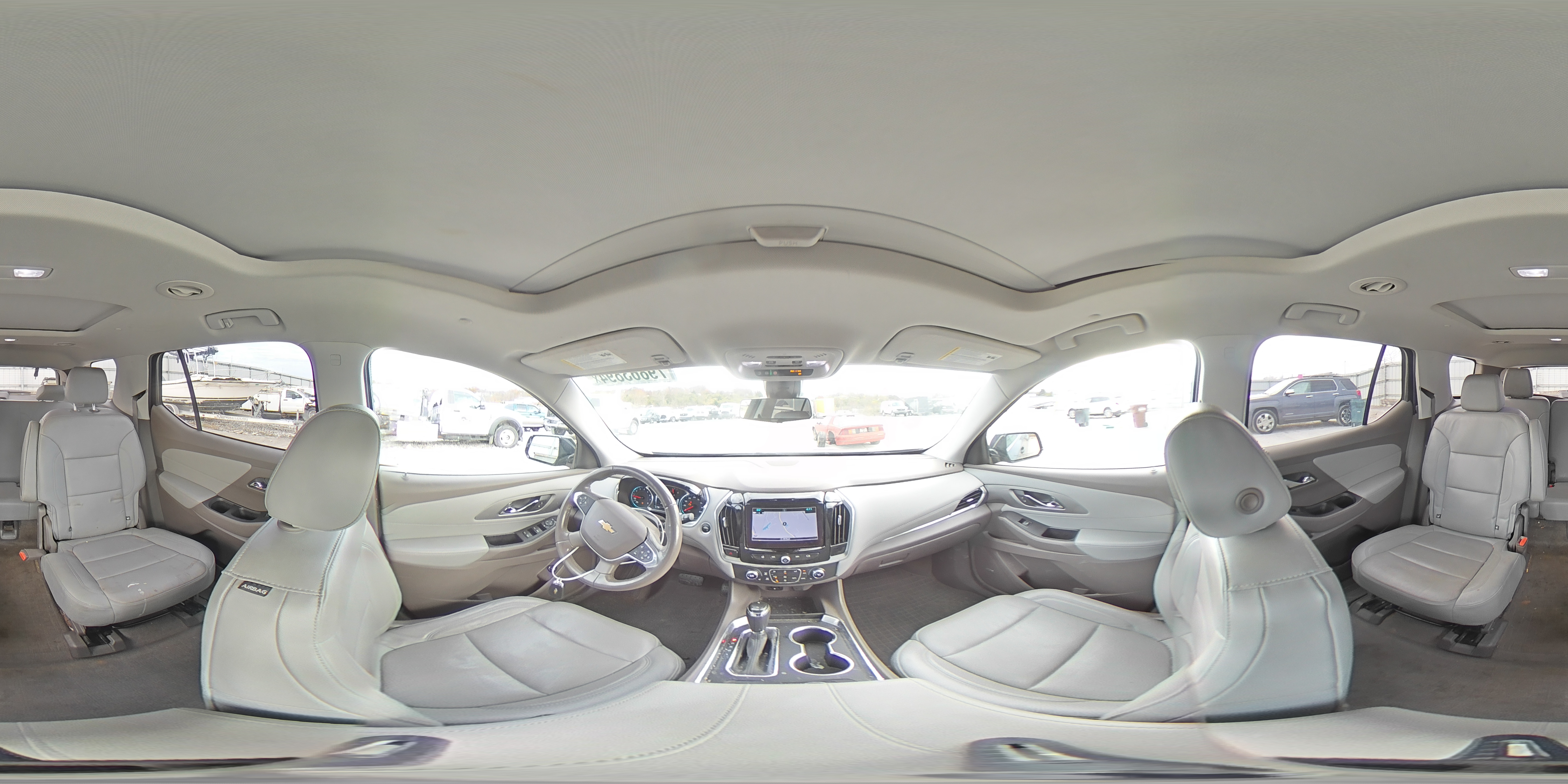 2019 Chevrolet Traverse VIN 1GNERHKW3KJ282747 Copart auction photo, rear end / side damage thumbnail 13
