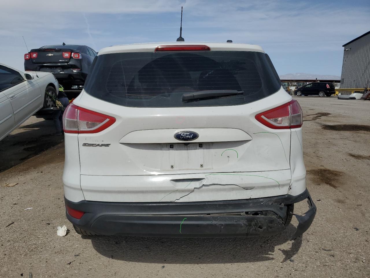 2016 Ford Escape VIN 1FMCU0F74GUB38757 Copart auction photo, undercarriage / rear end damage thumbnail 6