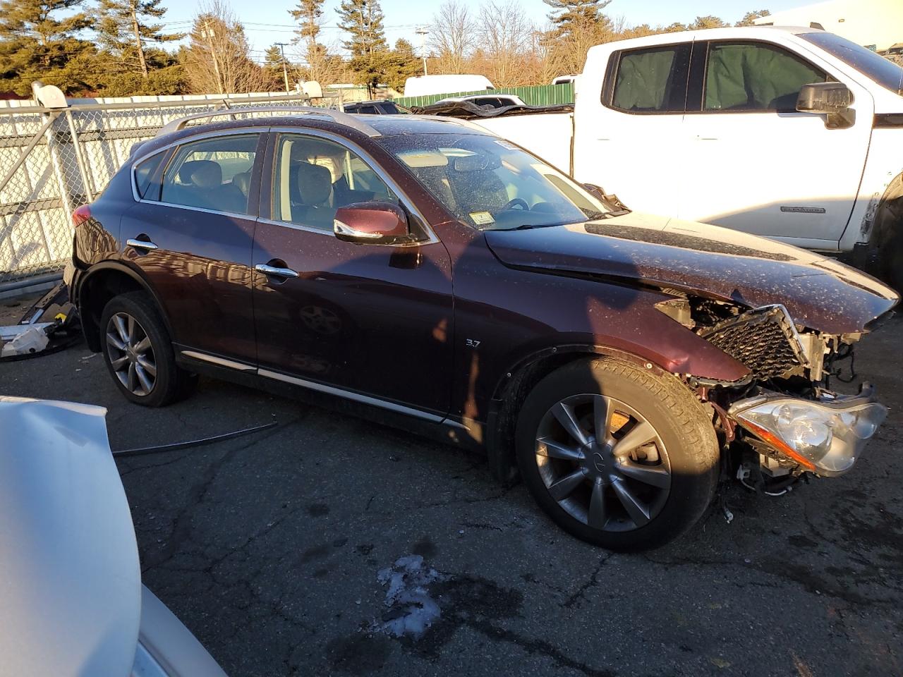 2016 Infiniti QX50 VIN JN1BJ0RR0GM270892 Copart auction photo, front end damage thumbnail 4