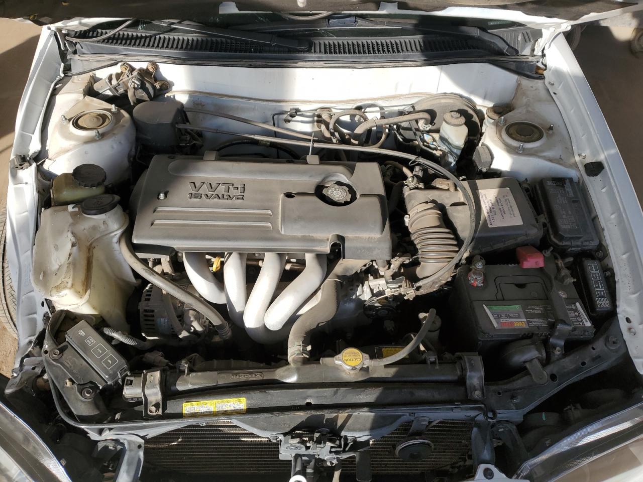 2002 Toyota Corolla VIN 1NXBR12E02Z629164 Copart auction photo, front end / side damage thumbnail 12