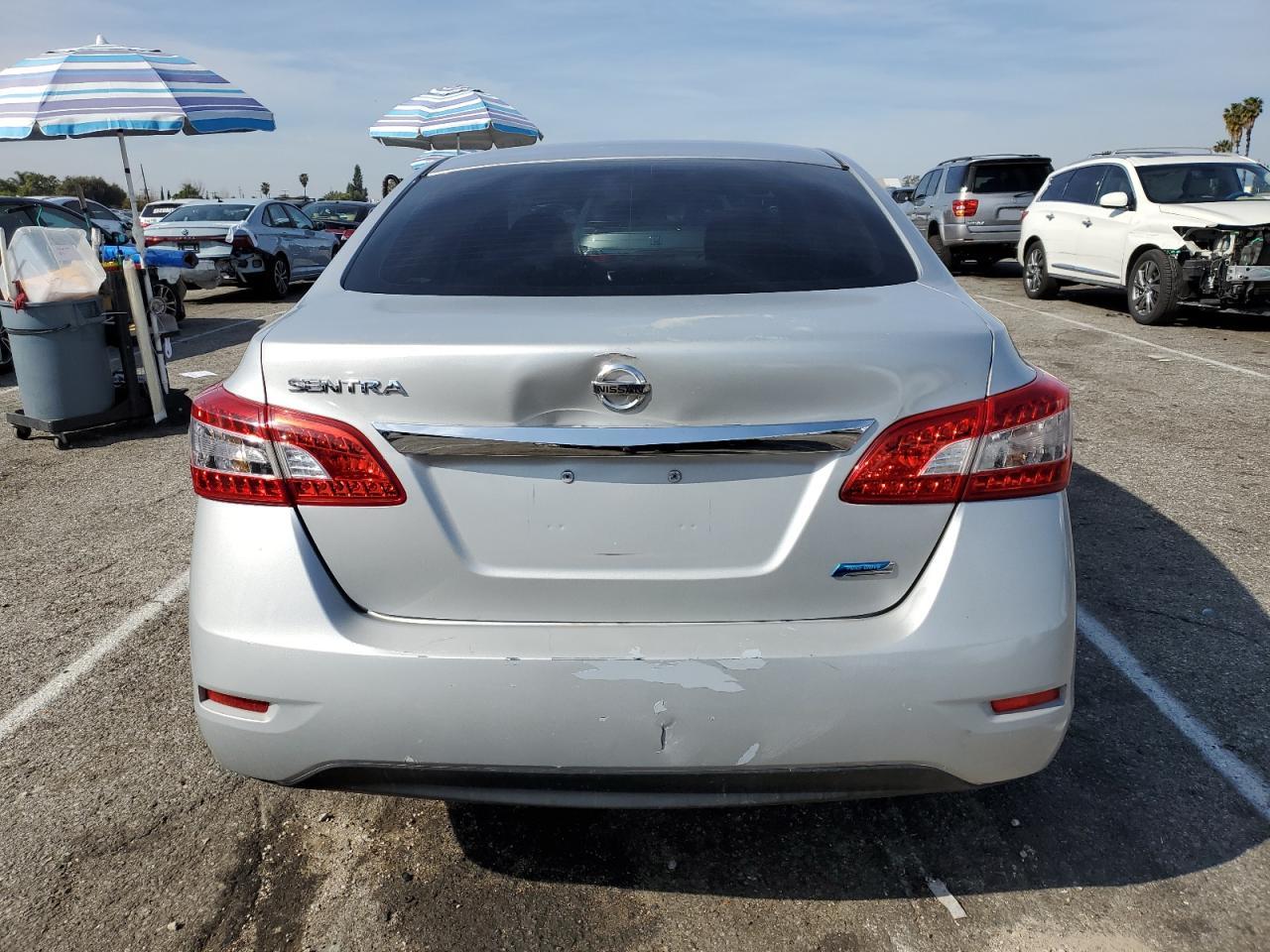 2014 Nissan Sentra VIN 3N1AB7AP7EY267901 Copart auction photo, front end / minor dent/scratches damage thumbnail 6