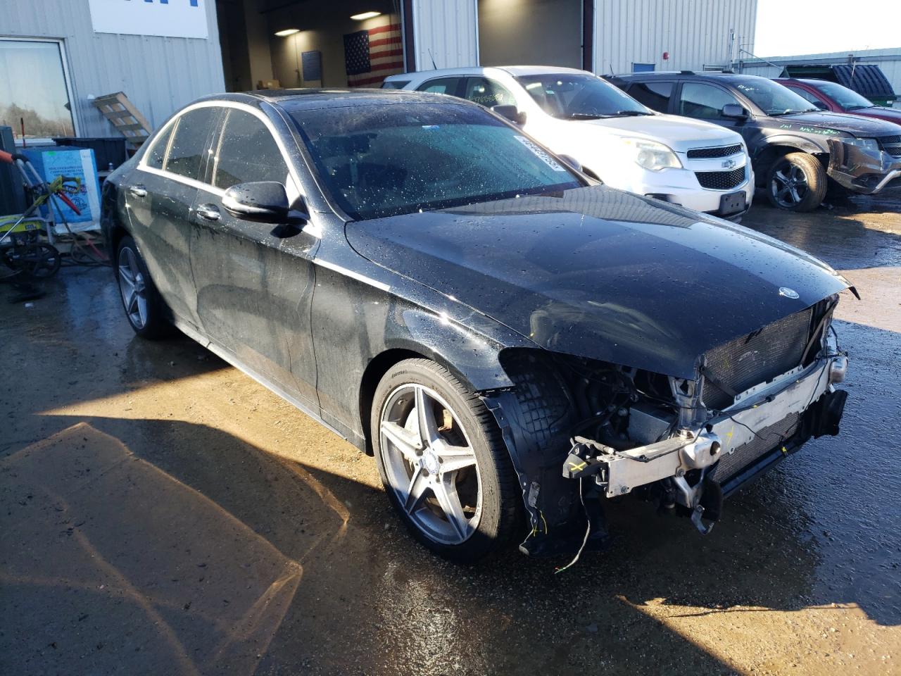 2017 Mercedes-Benz C-klasse VIN 55SWF4KB5HU199704 Copart auction photo, front end damage thumbnail 4