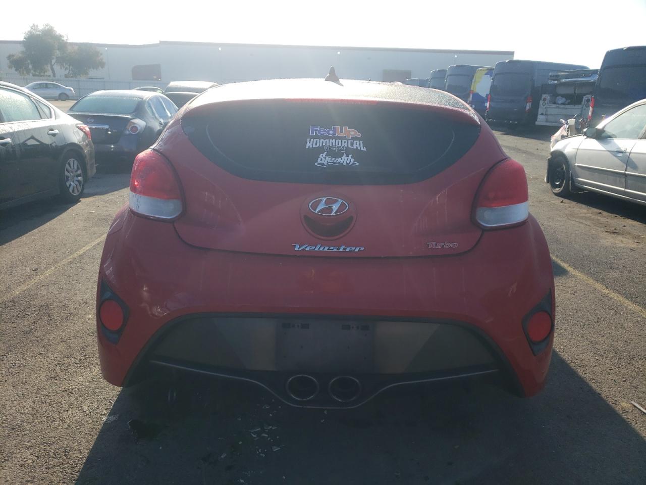2013 Hyundai Veloster VIN KMHTC6AE6DU177812 Copart auction photo, front end damage thumbnail 6