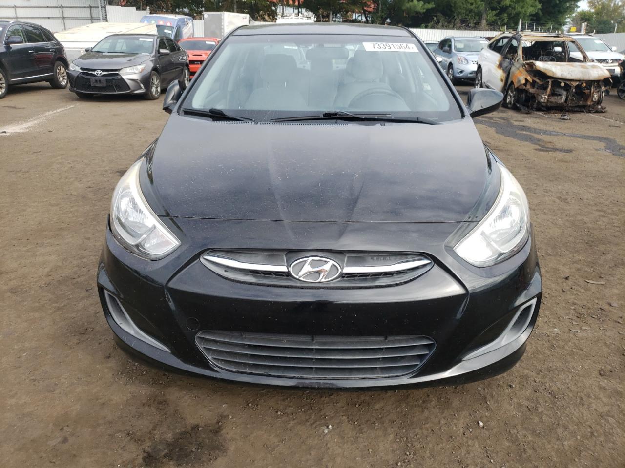 2016 Hyundai Accent VIN KMHCT4AE9GU957716 Copart auction photo, rear end / minor dent/scratches damage thumbnail 5