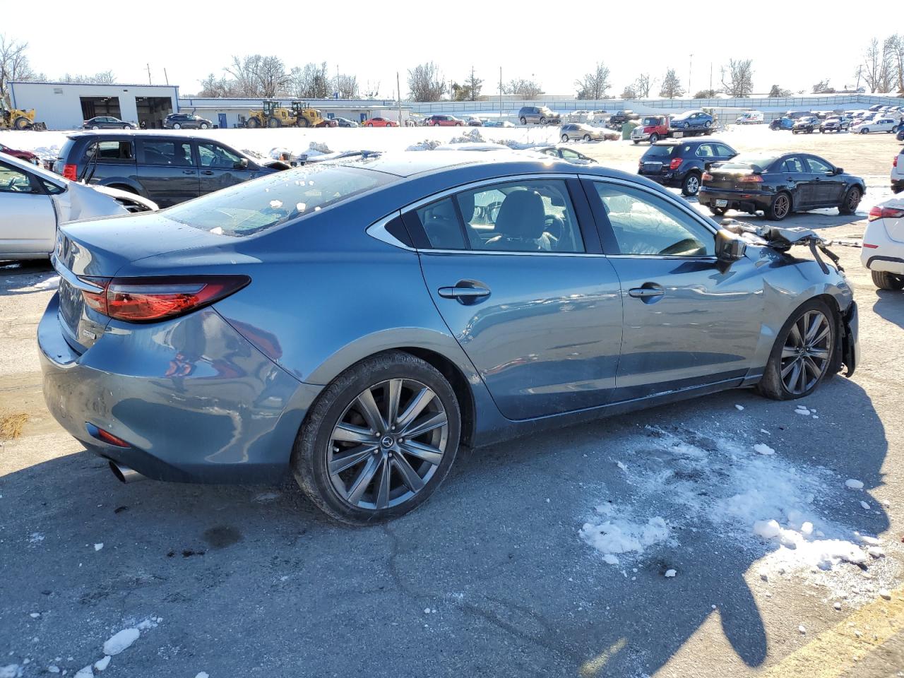 2018 Mazda 6 VIN JM1GL1TY7J1326256 Copart auction photo, rollover damage thumbnail 3