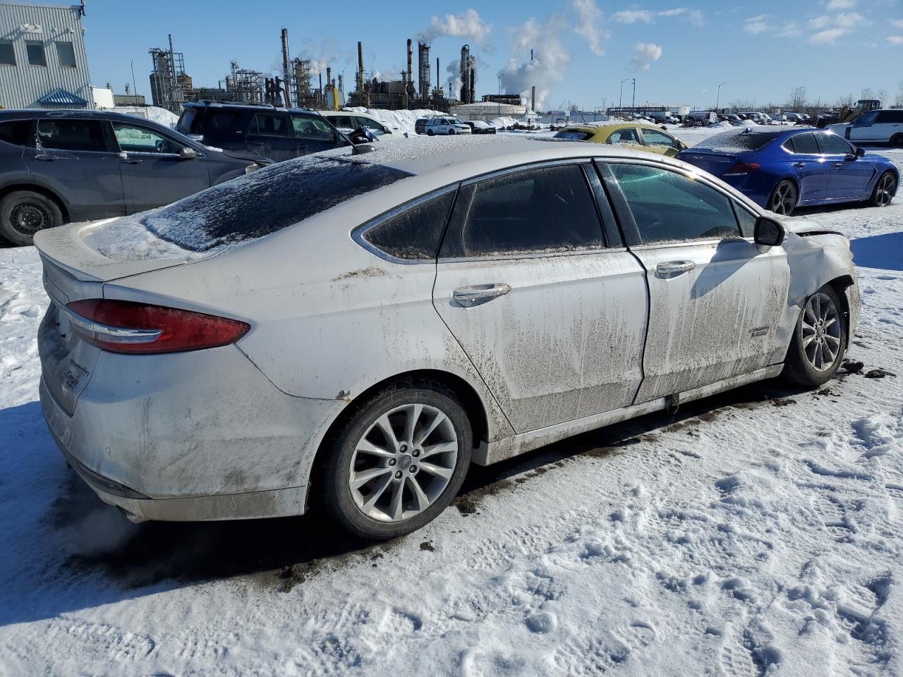2018 Ford Fusion VIN 3FA6P0SU7JR254852 Copart auction photo, front end damage thumbnail 3