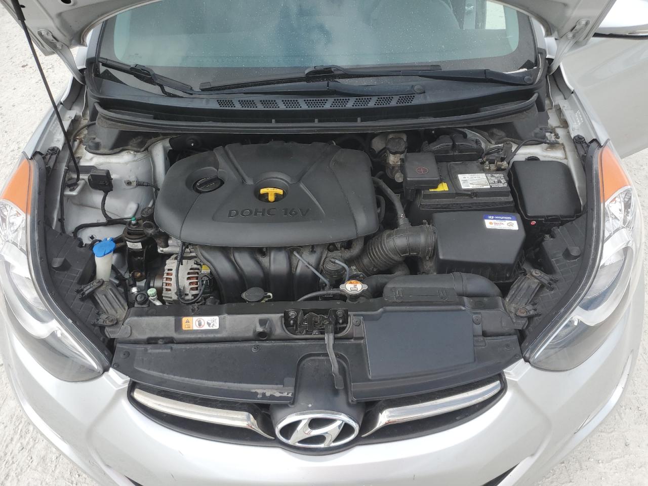 2012 Hyundai Elantra VIN KMHDH4AE5CU268580 Copart auction photo, rear end / side damage thumbnail 13
