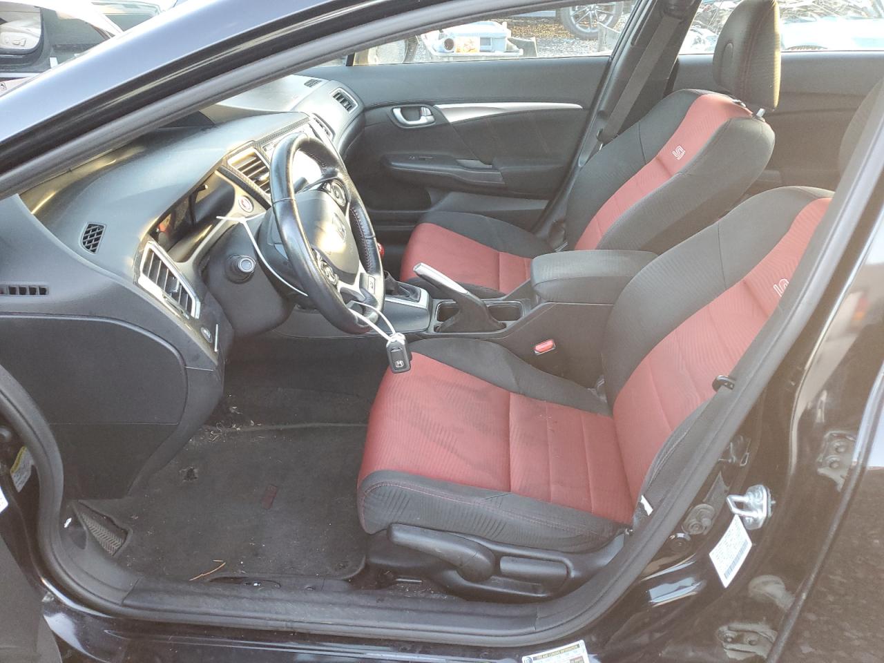 2015 Honda Civic VIN 2HGFB6E55FH708228 Copart auction photo, front end damage thumbnail 7