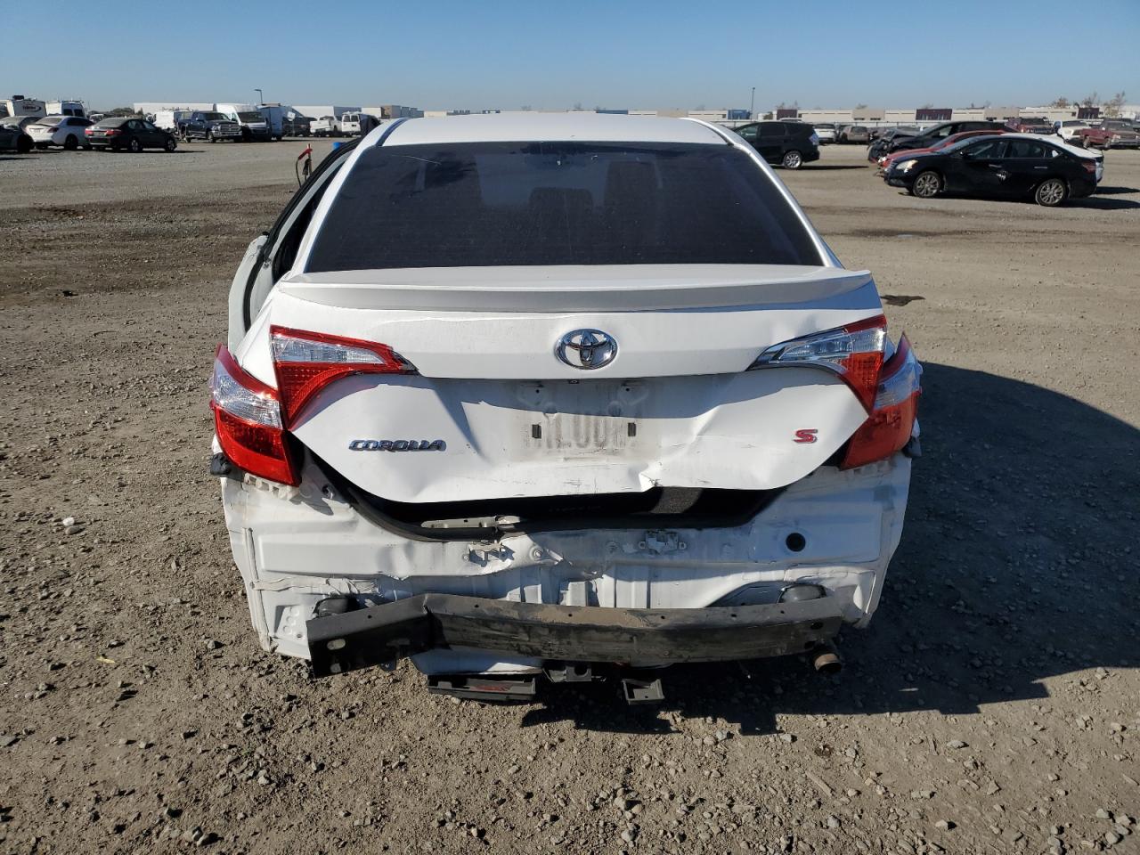2015 Toyota Corolla VIN 5YFBURHE7FP213530 Copart auction photo, rear end damage thumbnail 6