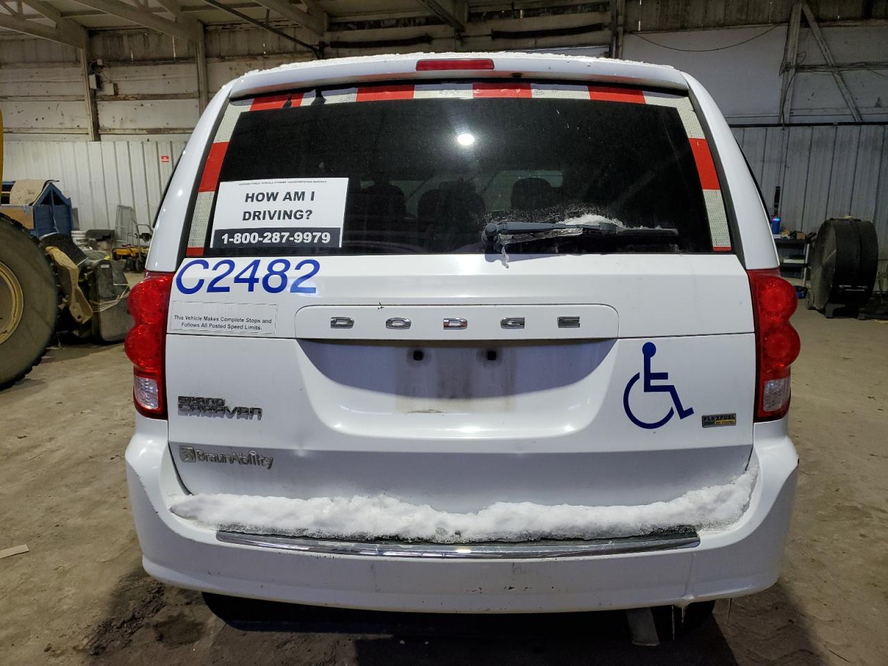 2016 Dodge Caravan VIN 2C4RDGBG6GR340252 Copart auction photo, mechanical / side damage thumbnail 6