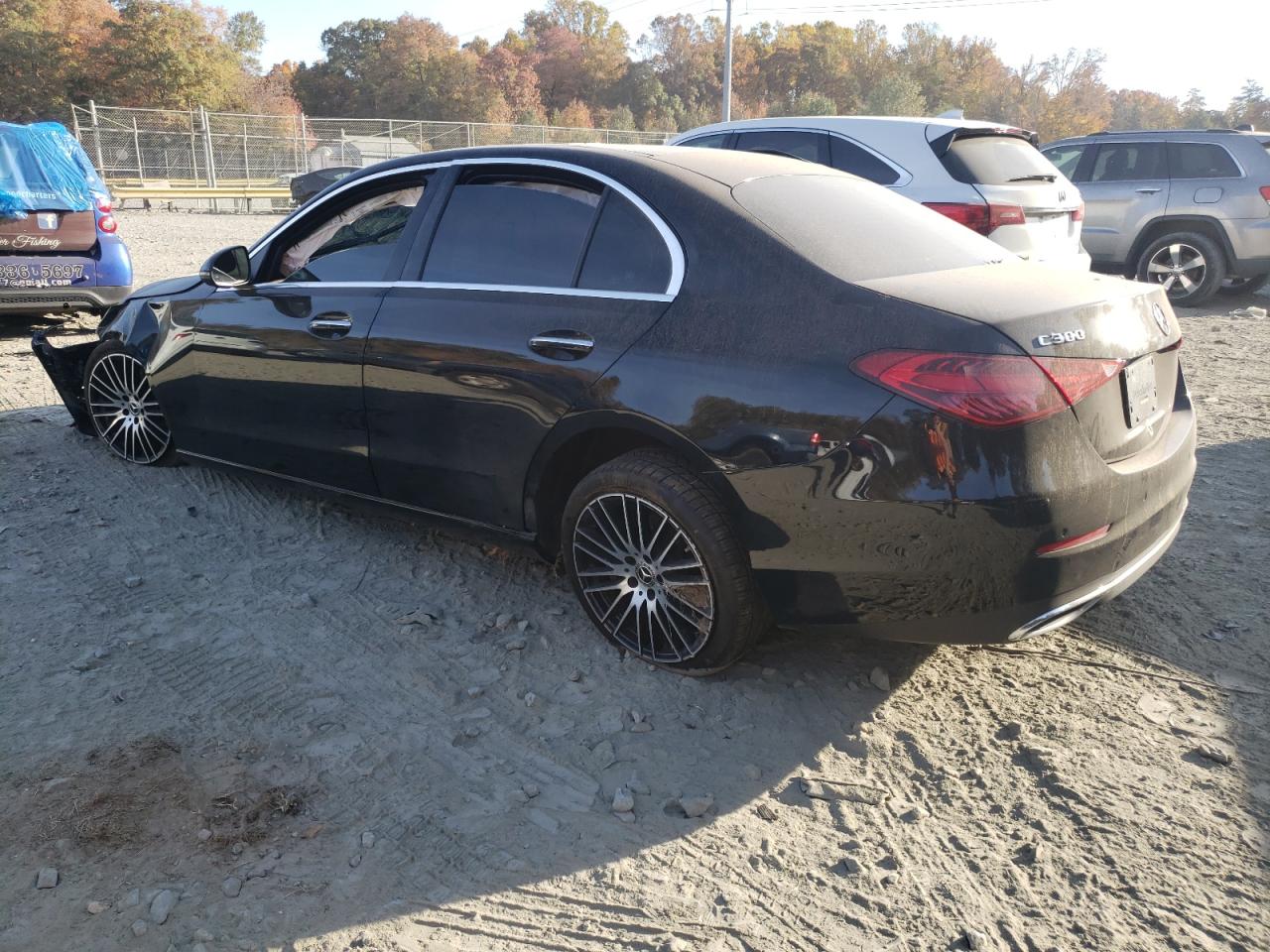 2023 Mercedes-Benz C-klasse VIN W1KAF4HB8PR125842 Copart auction photo, front end / top/roof damage thumbnail 2