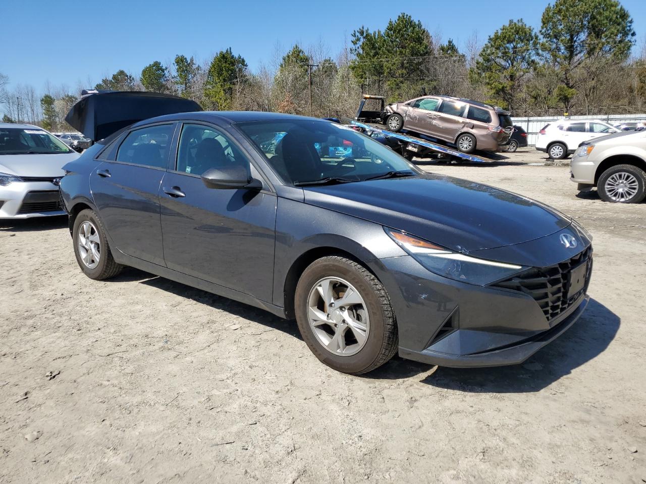 2021 Hyundai Elantra VIN 5NPLL4AG7MH016101 Copart auction photo, rear end / minor dent/scratches damage thumbnail 4