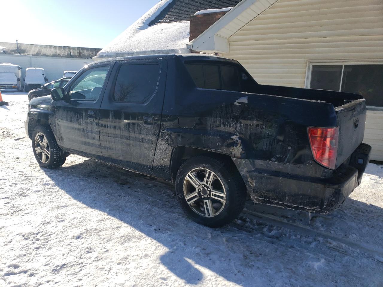 2011 Honda Ridgeline VIN 5FPYK1F50BB453147 Copart auction photo, side / rear end damage thumbnail 2