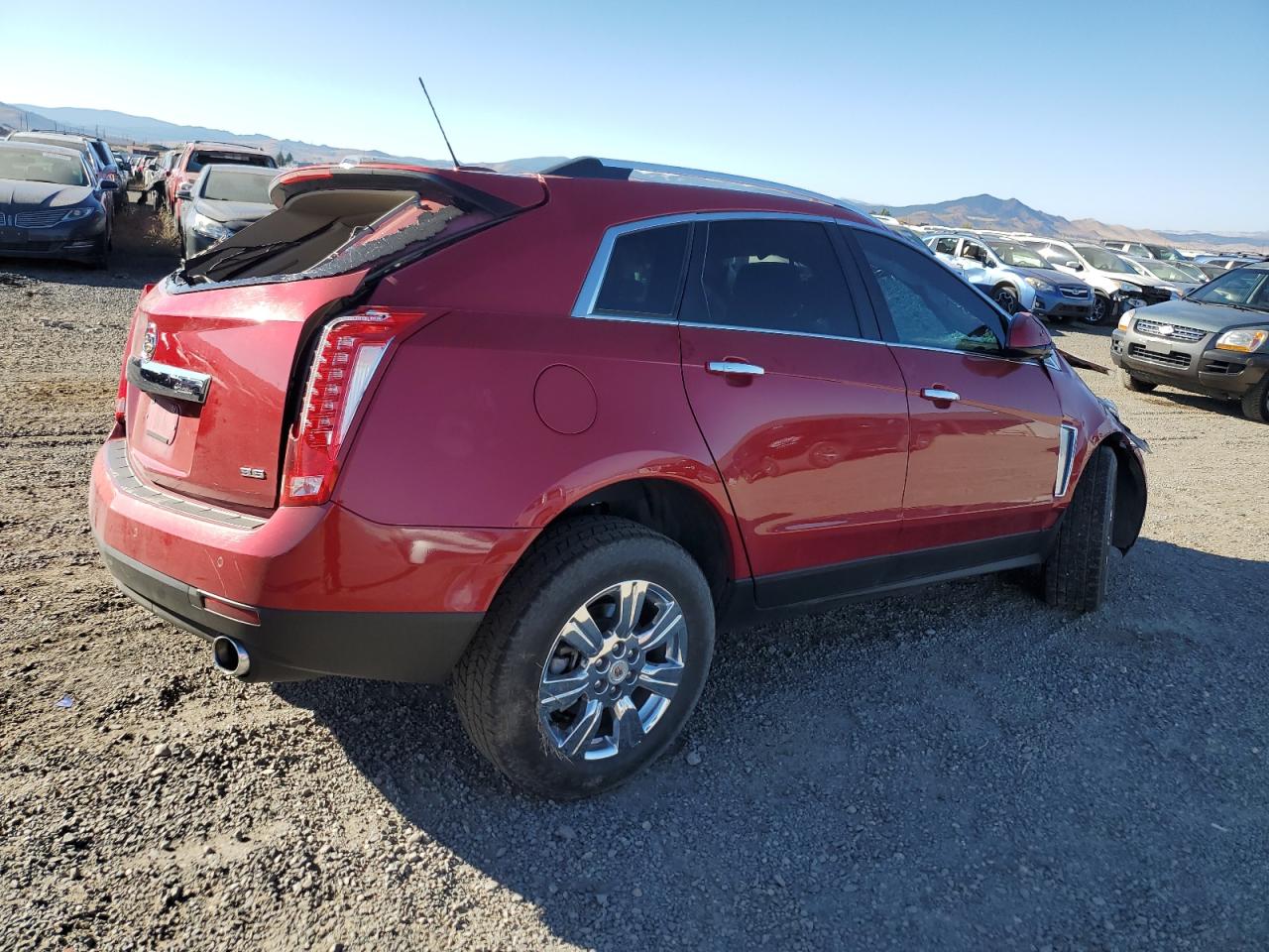 2015 Cadillac SRX VIN 3GYFNBE3XFS516744 Copart auction photo, all over / mechanical damage thumbnail 3