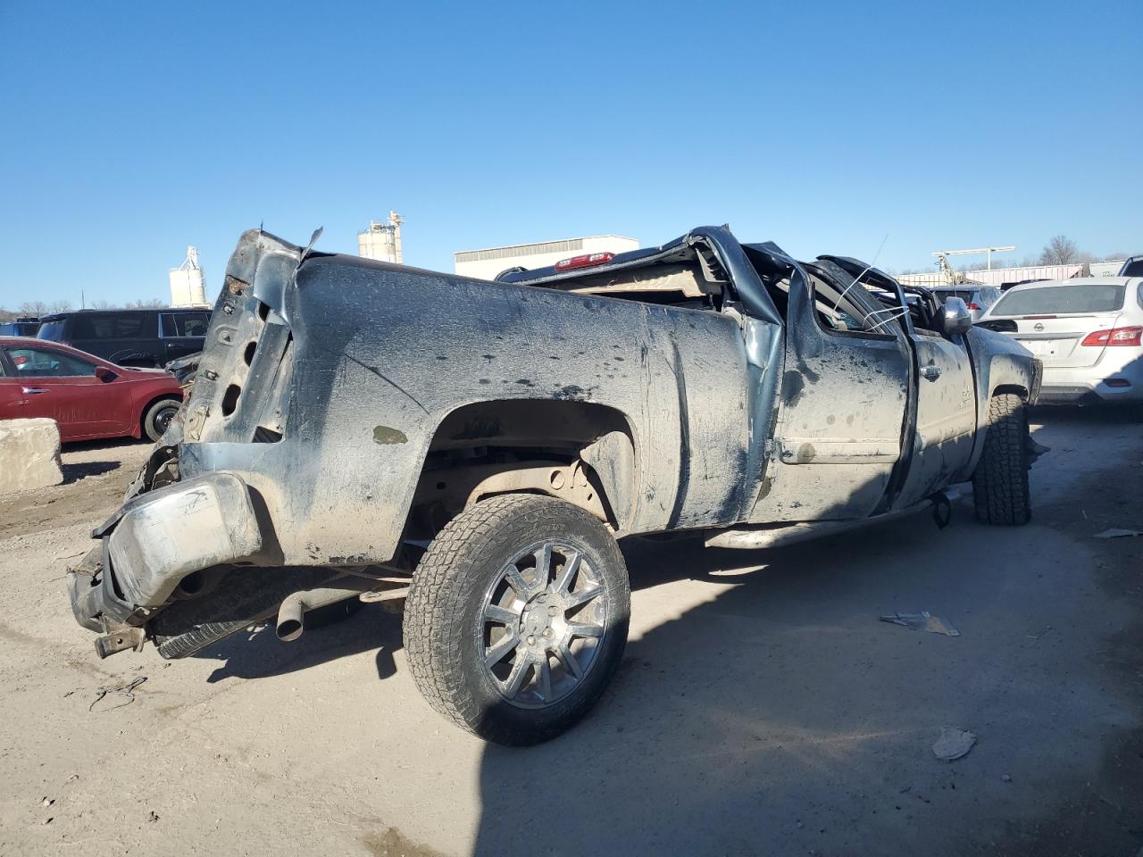 2009 Chevrolet Silverado VIN 1GCEC29J79Z295935 Copart auction photo, rollover / top/roof damage thumbnail 3