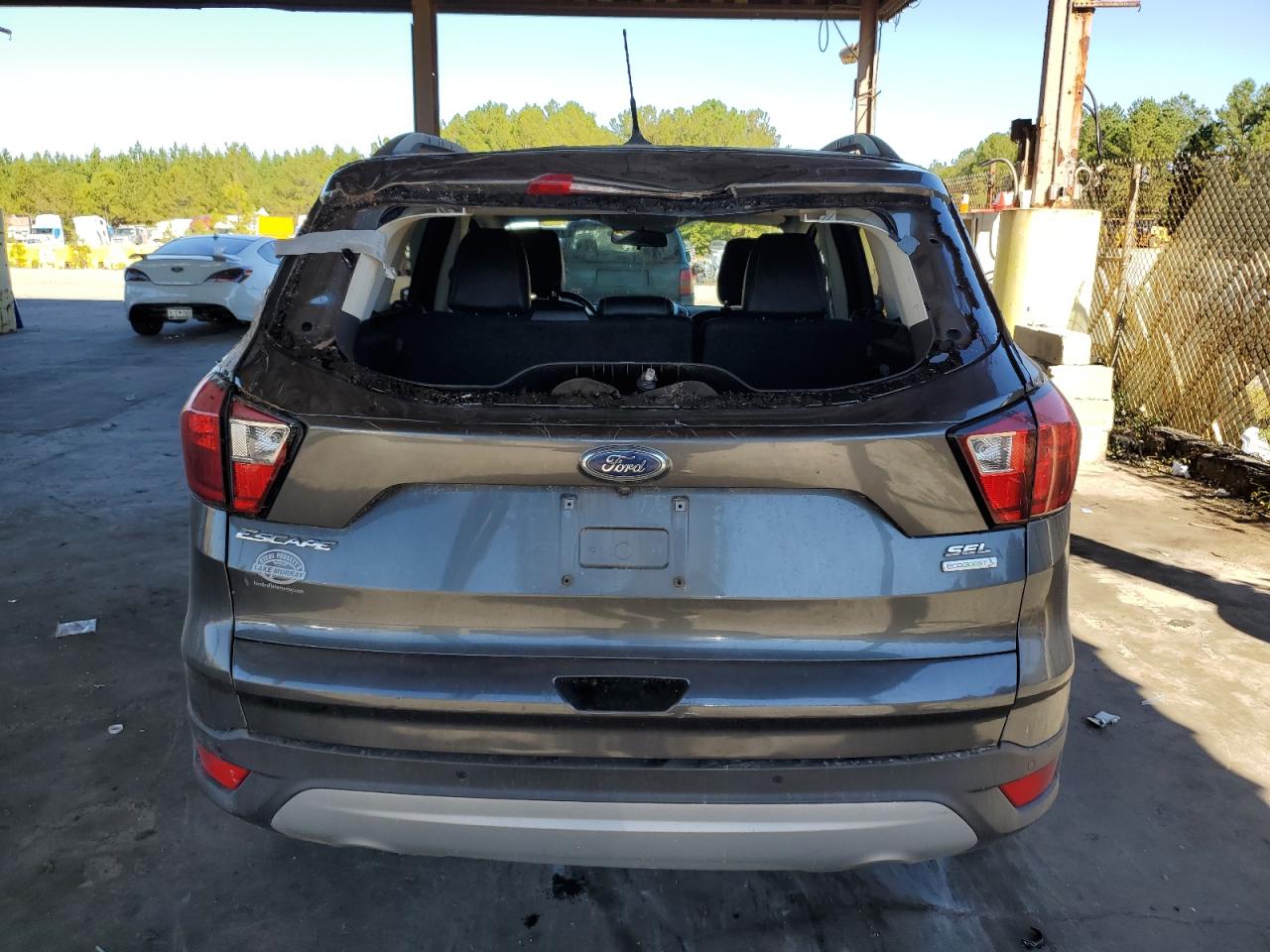 2019 Ford Escape VIN 1FMCU0HD4KUA81858 Copart auction photo, top/roof damage thumbnail 5