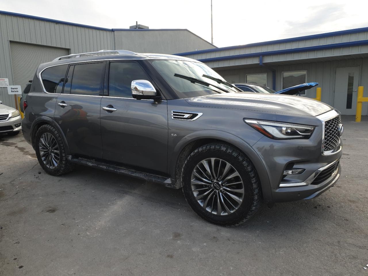 2018 Infiniti QX80 VIN JN8AZ2NEXJ9193429 Copart auction photo, side damage thumbnail 4