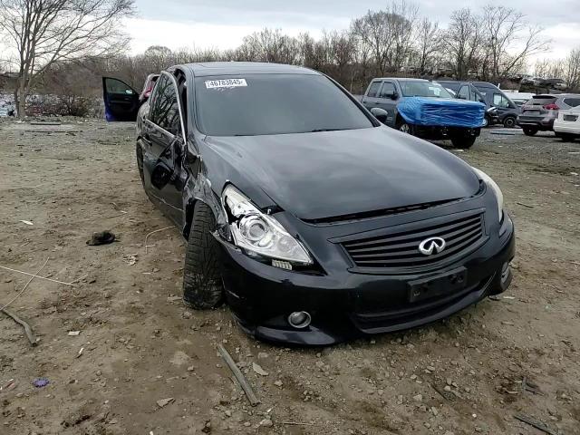 2013 Infiniti G VIN JN1CV6AR3DM758320 Copart auction photo, side / undercarriage damage thumbnail 11
