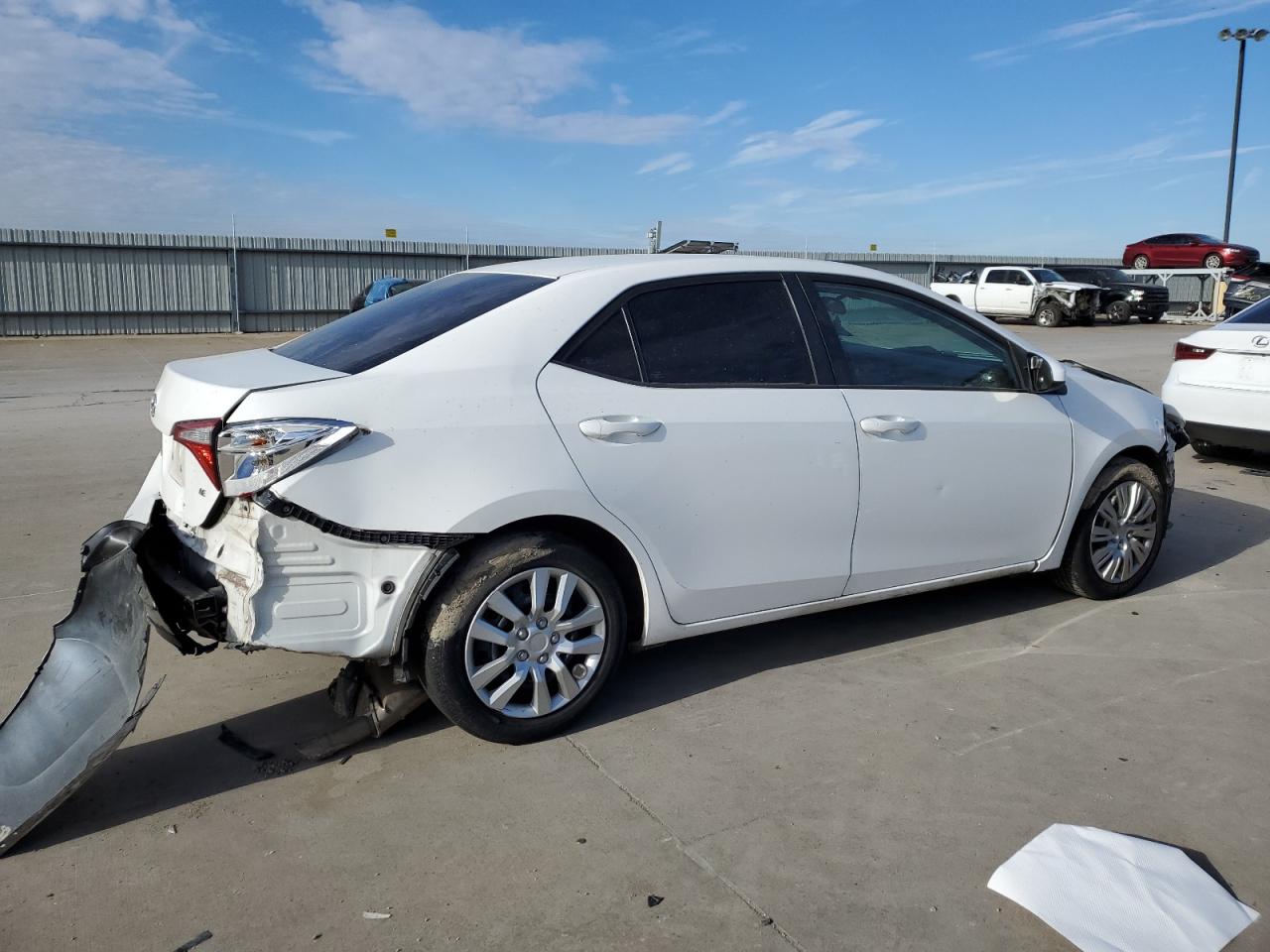 2015 Toyota Corolla VIN 5YFBURHE9FP302953 Copart auction photo, all over damage thumbnail 3