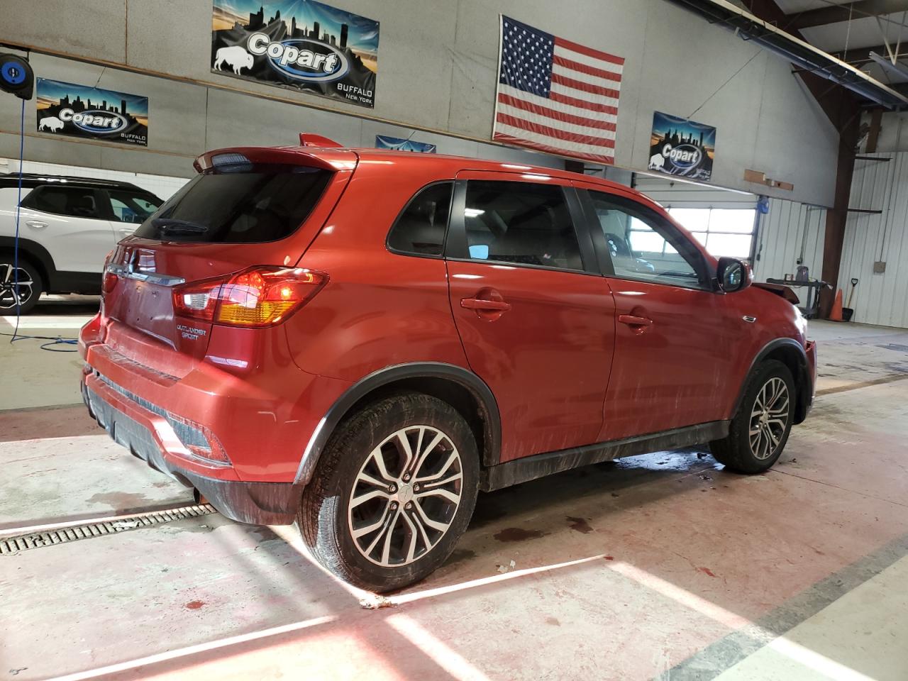 2019 Mitsubishi Outlander VIN JA4AP3AU1KU033260 Copart auction photo, front end damage thumbnail 3