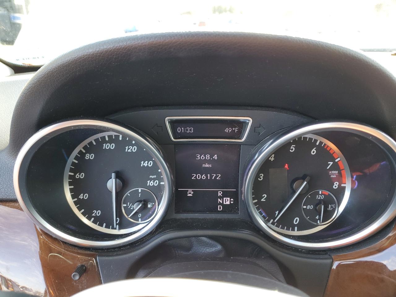 2012 Mercedes-Benz M-klasse VIN 4JGDA5HB8CA050379 Copart auction photo, mechanical damage thumbnail 9