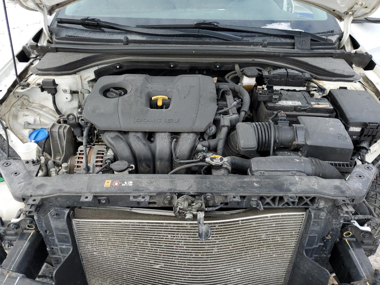 2020 Hyundai Elantra VIN KMHD84LF4LU089758 Copart auction photo, front end damage thumbnail 11