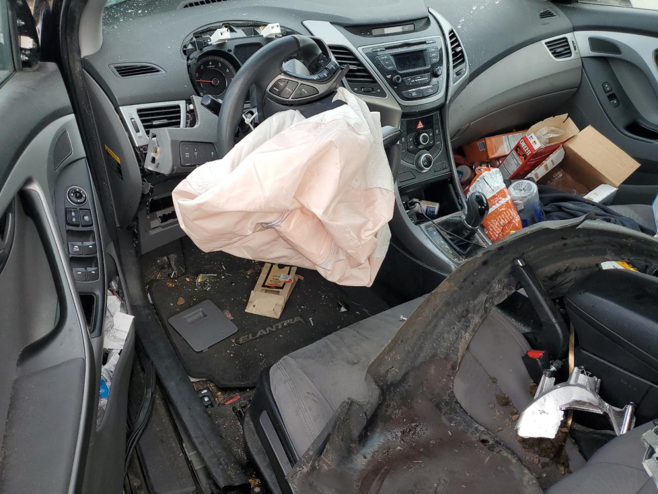 2014 Hyundai Elantra VIN 5NPDH4AE8EH500574 Copart auction photo, all over damage thumbnail 8