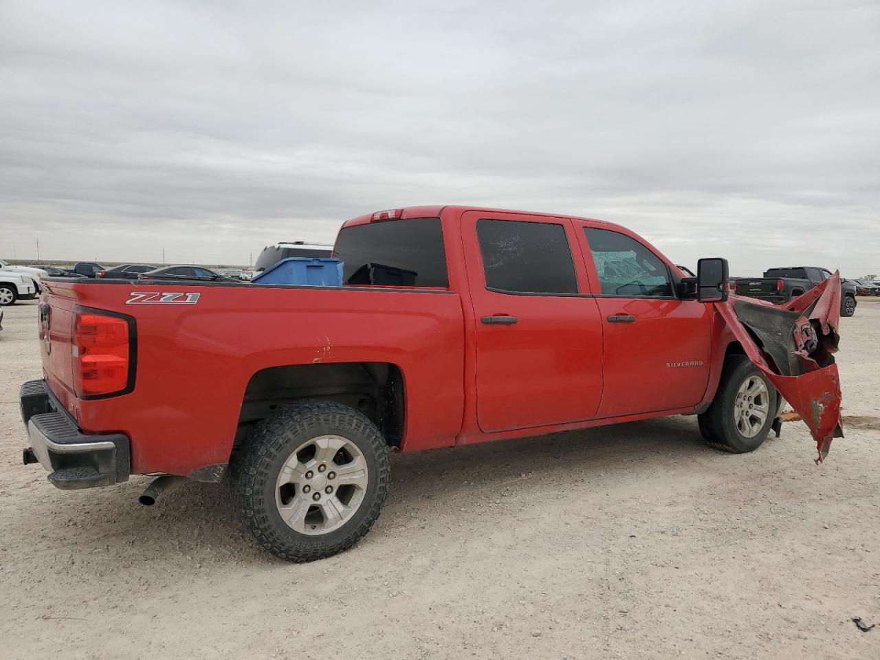 2014 Chevrolet Silverado VIN 3GCPCREC9EG324113 Copart auction photo, front end damage thumbnail 3