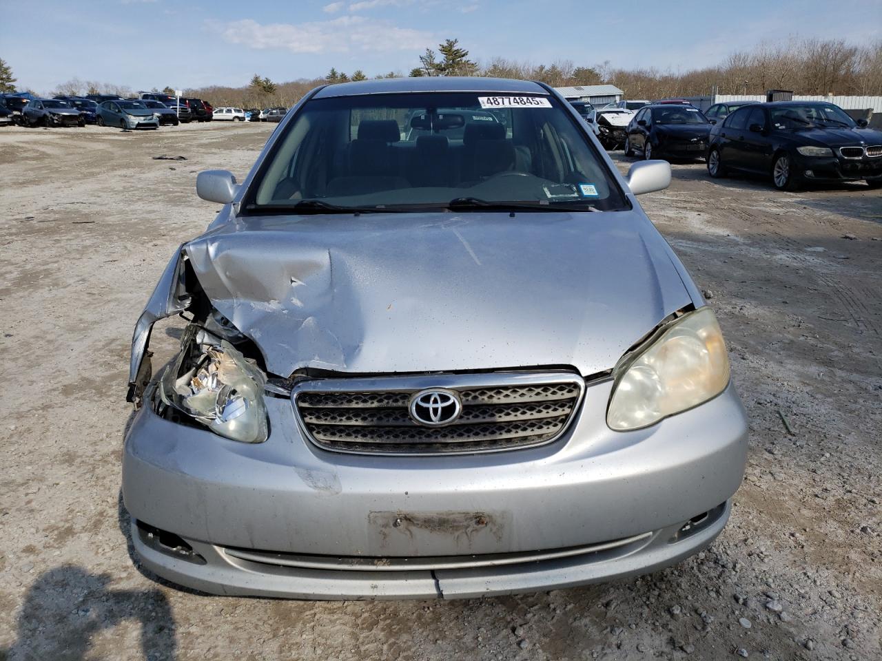 2007 Toyota Corolla VIN JTDBR32E070124868 Copart auction photo, front end / side damage thumbnail 5