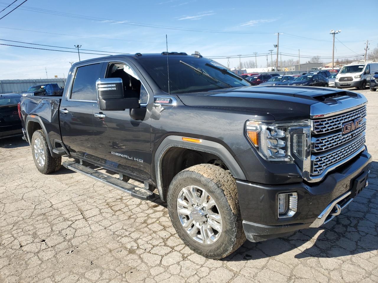 2021 GMC Sierra VIN 1GT49REY8MF122313 Copart auction photo, rollover / all over damage thumbnail 4