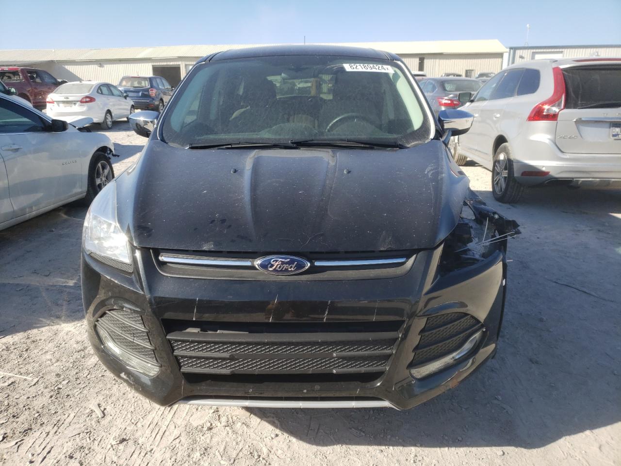 2014 Ford Escape VIN 1FMCU9GX5EUD45352 Copart auction photo, front end / side damage thumbnail 5
