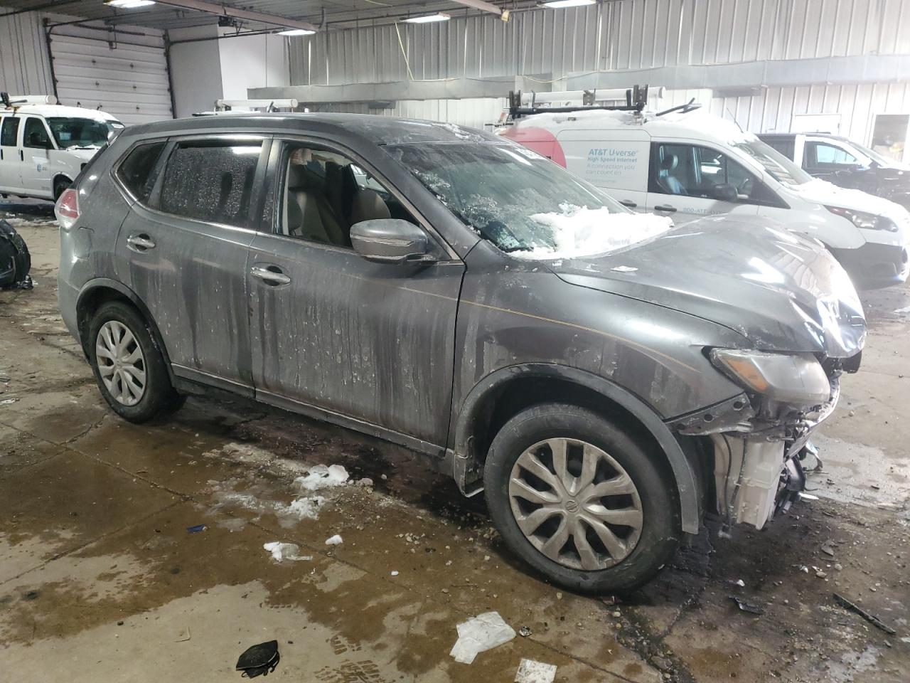 2015 Nissan Rogue VIN KNMAT2MT4FP581062 Copart auction photo, front end damage thumbnail 4