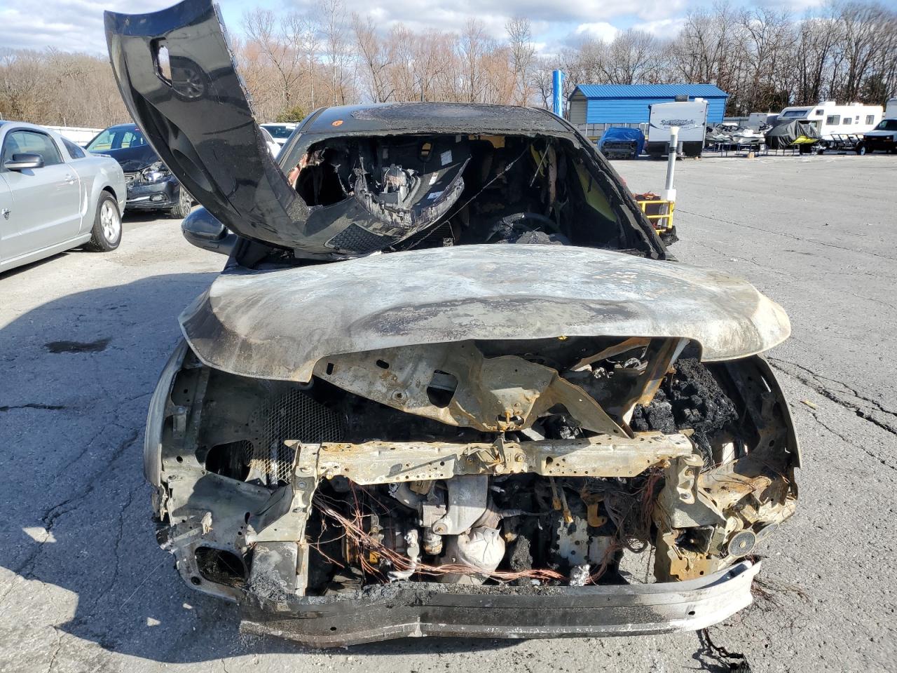 2013 Chevrolet Cruze VIN 1G1PH5SB8D7252247 Copart auction photo, burn - engine / burn damage thumbnail 5