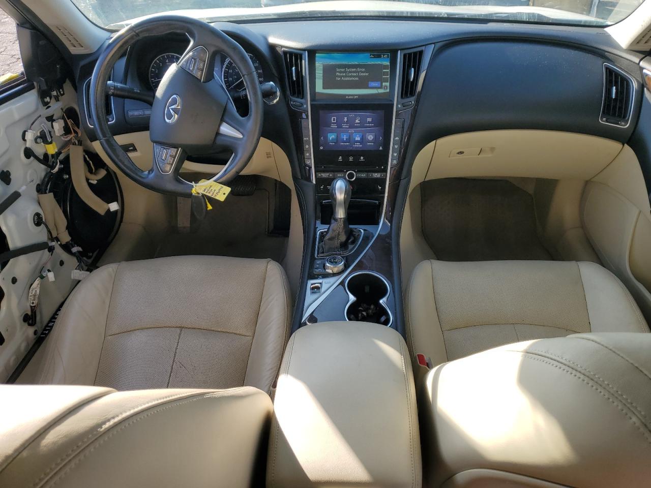 2014 Infiniti Q50 VIN JN1BV7AP5EM675795 Copart auction photo, front end damage thumbnail 8