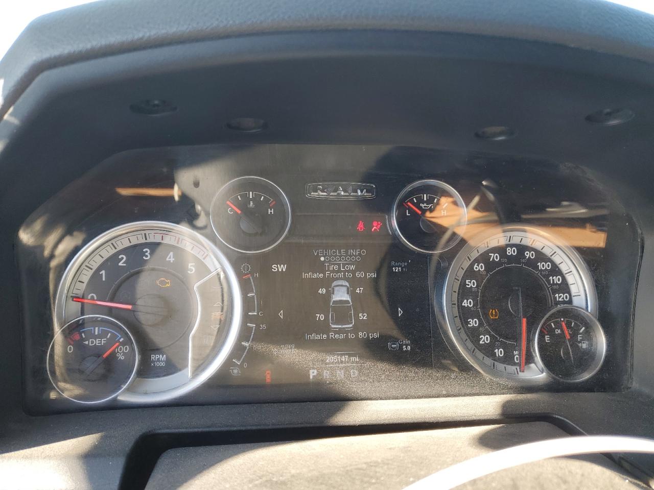 2015 RAM 2500 VIN 3C6UR5DL5FG628737 Copart auction photo, all over / undercarriage damage thumbnail 9
