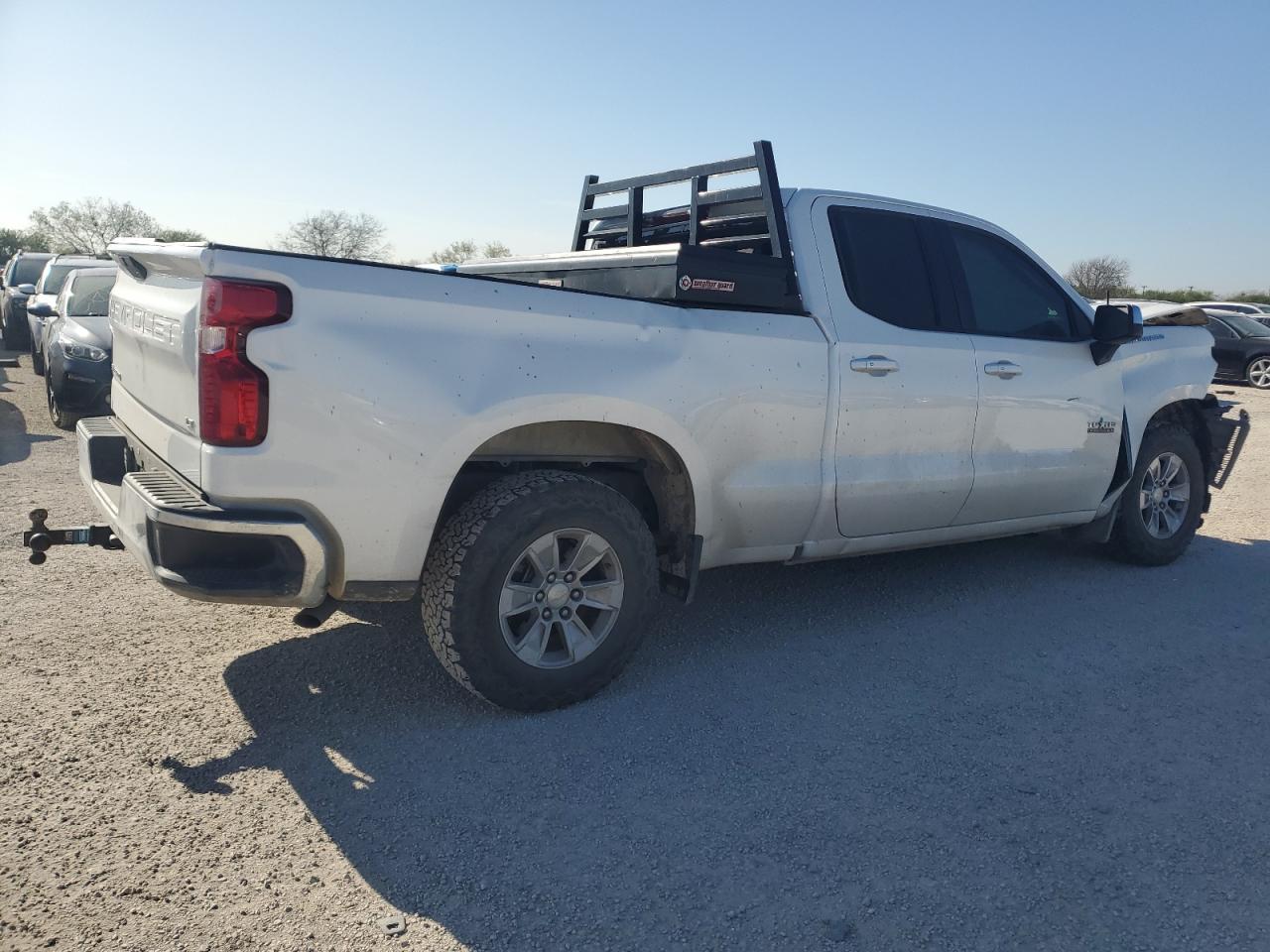 2019 Chevrolet Silverado VIN 1GCRWCED9KZ219802 Copart auction photo, front end / side damage thumbnail 3
