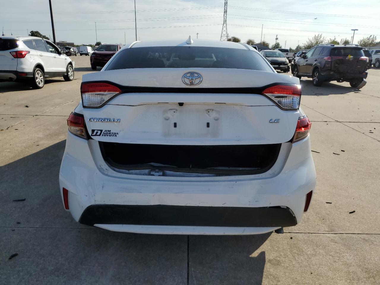 2022 Toyota Corolla VIN 5YFEPMAE7NP361080 Copart auction photo, rear end / minor dent/scratches damage thumbnail 6
