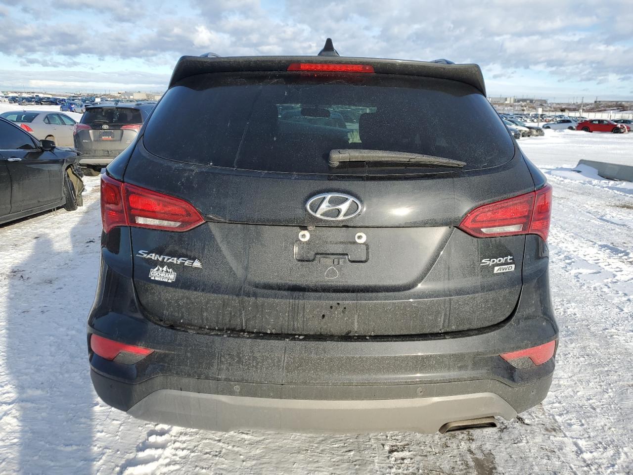 2017 Hyundai Santa Fe VIN 5XYZUDLB9HG476883 Copart auction photo, front end / undercarriage damage thumbnail 6