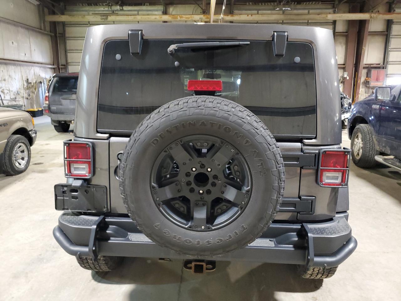 2017 Jeep Wrangler VIN 1C4BJWEG9HL578316 Copart auction photo, front end / undercarriage damage thumbnail 6