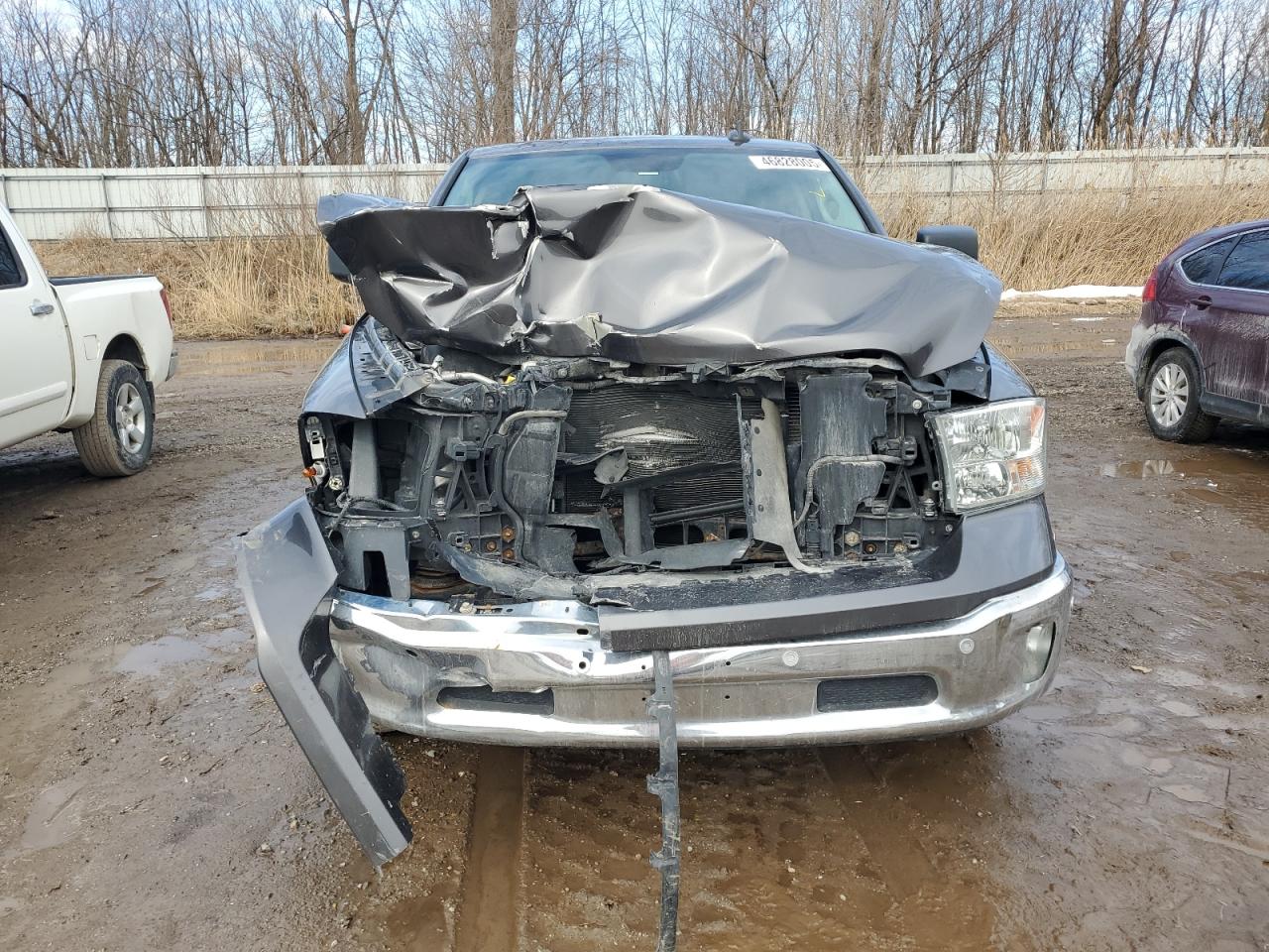 2017 RAM 1500 VIN 3C6RR7LT6HG746267 Copart auction photo, front end / side damage thumbnail 5